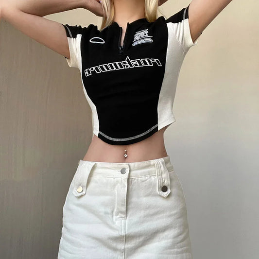 Crop Top Biker